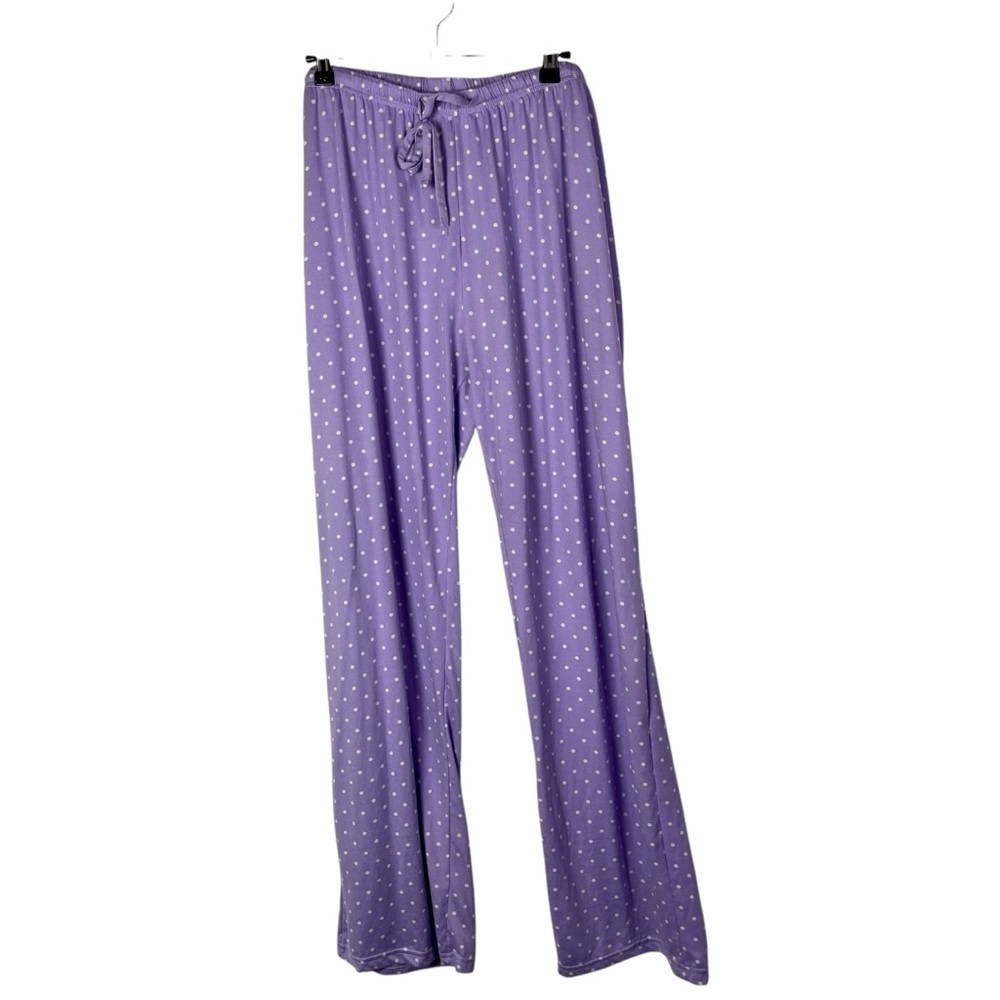 Boutique Real Essentials Light Purple & White Polka Dot Lounge Pajama Pants 2XL